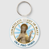 Onbevlekt Hart van Mary Ora Pro Nobis Sleutelhanger (Achterkant)