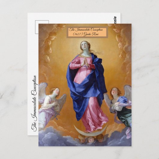 Onbevlekte conceptie briefkaart (Voorkant / Achterkant)