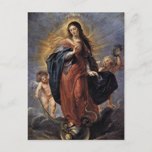 Onbevlekte conceptie briefkaart (Voorkant)