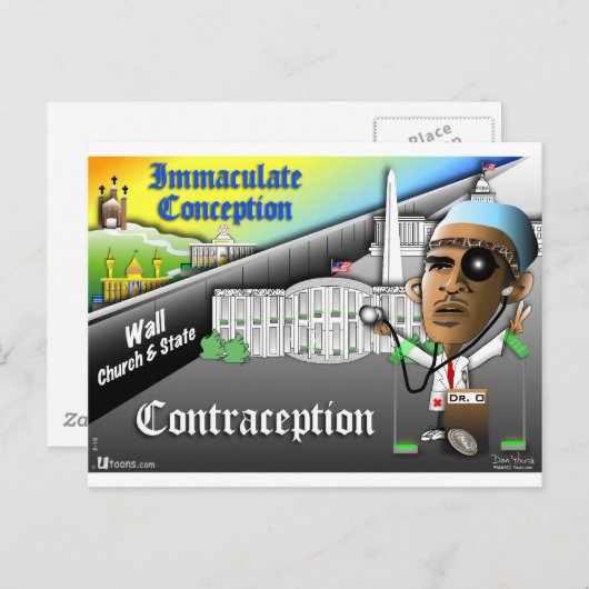 Onbevlekte conceptie briefkaart (Voorkant / Achterkant)