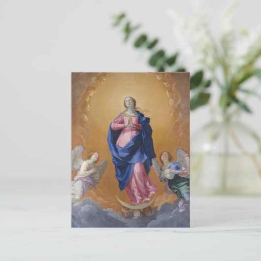 Onbevlekte conceptie briefkaart (Staand voorkant)