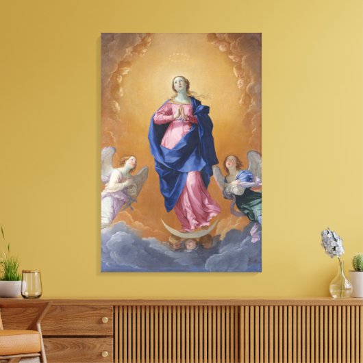 Onbevlekte conceptie canvas afdruk (Insitu (Woonkamer))