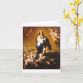 Onbevlekte conceptie kaart (Gele Bloem)