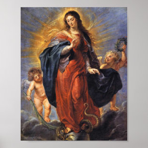 Onbevlekte conceptie - Peter Paul Rubens Poster
