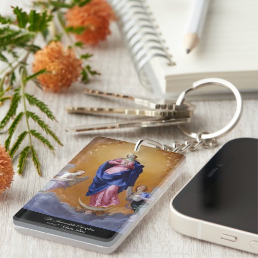 Onbevlekte conceptie sleutelhanger (Voorkant Rechts)