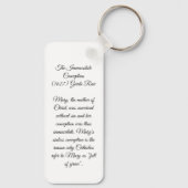 Onbevlekte conceptie sleutelhanger (Achterkant)