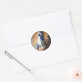 Onbevlekte conceptie van Maagd Mary Murillo Ronde Sticker (Envelop)