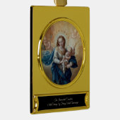 Onbevlekte conceptie verguld banner ornament (Rechts)