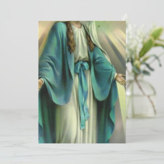 Onbevlekte Maagd Maria Kaart (Staand voorkant)