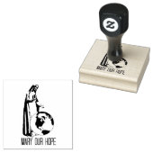 Onbevlekte Maria onze hoop Fatima Rubberstempel (Gestempeld)