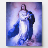 Onbevlekte Ontvangenis Blauw Fotoplaat (Voorkant)