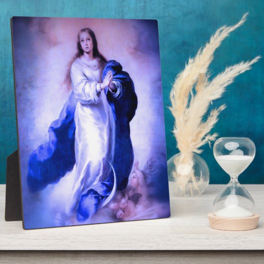 Onbevlekte Ontvangenis Blauw Fotoplaat (Zijkant)