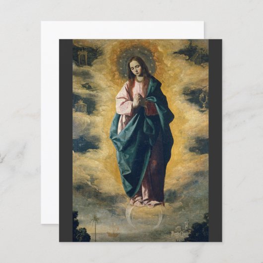 Onbevlekte Ontvangenis door Zurbarán (Voorkant / Achterkant)