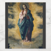 Onbevlekte Ontvangenis door Zurbarán Wijn Etiket (Enkel label)