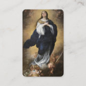 Onbevlekte Ontvangenis en Cherubs Gebed Kaart Visitekaartje (Voorkant)