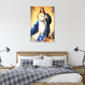 Onbevlekte Ontvangenis Goud Canvas Afdruk (Insitu (Slaapkamer))