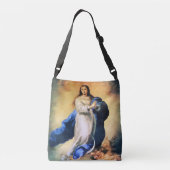 Onbevlekte Ontvangenis Goud Crossbody Tas (Achterkant)