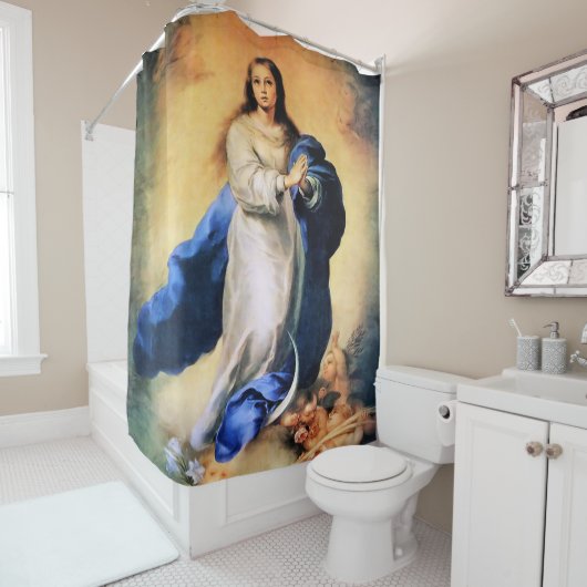 Onbevlekte Ontvangenis Goud Douchegordijn (In situ)