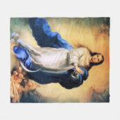 Onbevlekte Ontvangenis Goud Fleece Deken (Voorkant (Horizontaal))