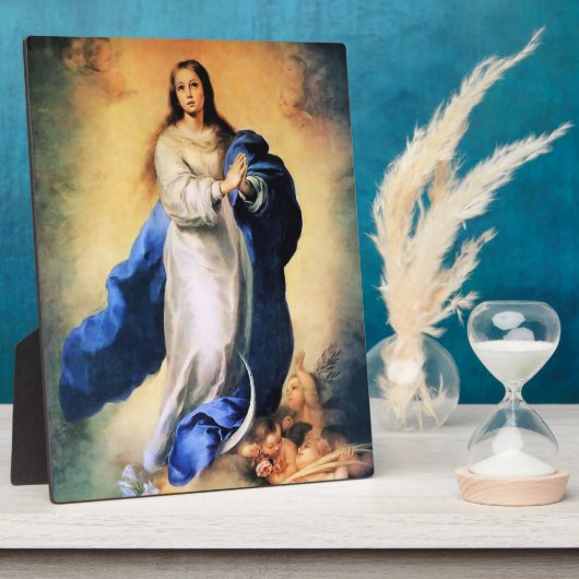 Onbevlekte Ontvangenis Goud Fotoplaat (Zijkant)