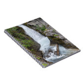 Onbevlekte waterval landschapsfoto notitieboek (Rechterzijde)