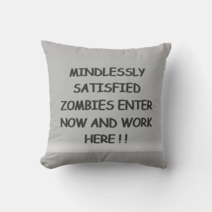 Onbevreesd bevredigde Zombies Kussen