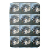 Onbevreesd de Arctische wolf, Badmat (Voorkant Verticaal)