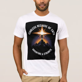 Onbevreesd Door Het Geloof Christelijk Heren T-Shi T-shirt
