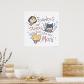 Onbevreesd en sterk, net als mijn moeder poster (Keuken)