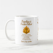 Onbevreesd en vol geloof koffiemok (Links)