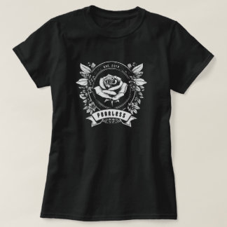 Onbevreesd gepersonaliseerd embleem t-shirt