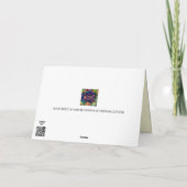 Onbevreesd Kleurrijke Whimsical Moderne Trendy Ple Kaart (Achterkant)