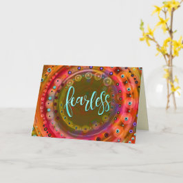 Onbevreesd Kleurrijke Whimsical Moderne Trendy Ple Kaart