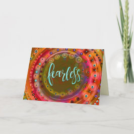Onbevreesd Kleurrijke Whimsical Moderne Trendy Ple Kaart