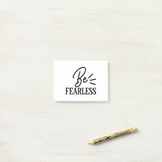 onbevreesd post-it® notes (Op bureau)