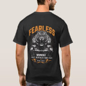 "Onbevreesd – Train zonder grenzen" T-shirt (Achterkant)