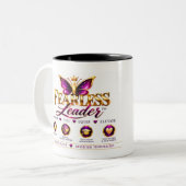 Onbevreesd tweekleurige koffiemok (Voorkant links)