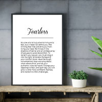 ONBEVREESD verheffen van Inspirerend muurkunst