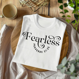 Onbevreesd voor vrouwen en kinderen Christelijk T- T-shirt