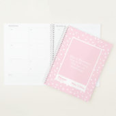 Onbevreesde Blush Minimale Bloemige Citaten Planner (Display)