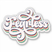 Onbevreesde Christelijke Gelovige Vinyl Sticker (Voorkant)