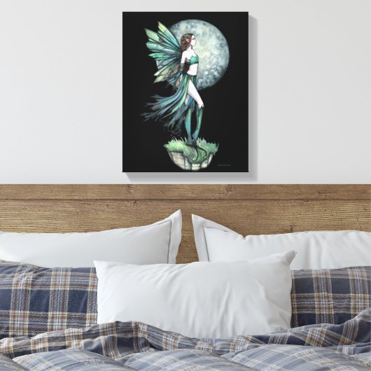 Onbevreesde Fairy Gallery verpakt Canvas Print (Insitu (Slaapkamer))