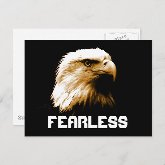 Onbevreesde Motivatie Kale Eagle Briefkaarten (Voorkant / Achterkant)