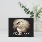 Onbevreesde Motivatie Kale Eagle Briefkaarten (Staand voorkant)