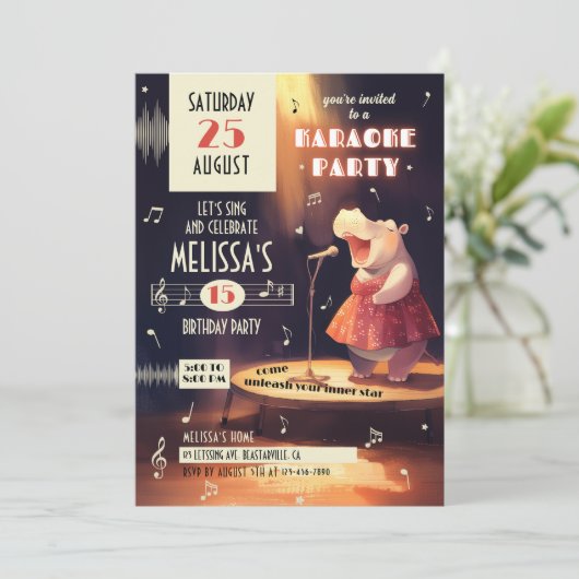 Onbevreesde Pool Party Verjaardag Kaart (Staand voorkant)