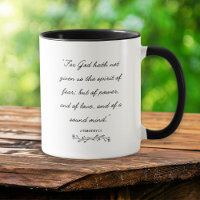 Onbevreesde Spirit Bijbel Verse Inspirerend Mok