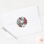 Onbevreesde Tijger - Grenzeloos Ronde Sticker (Envelop)