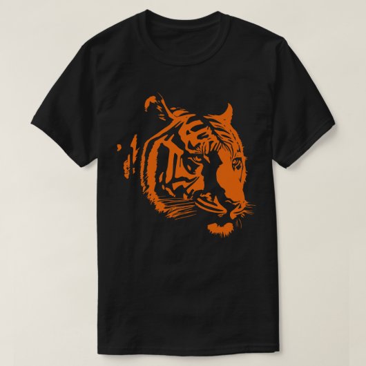 onbevreesde tijger t-shirt (Design voorkant)