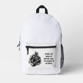 Onbevreesde Vikingkrijger met dolk. AI ART Bedrukte Rugzak (Voorkant)