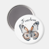 Onbevreesde Vlinder Waterverf Grafisch Ontwerp, An Magneet (Voorkant / Achterkant)